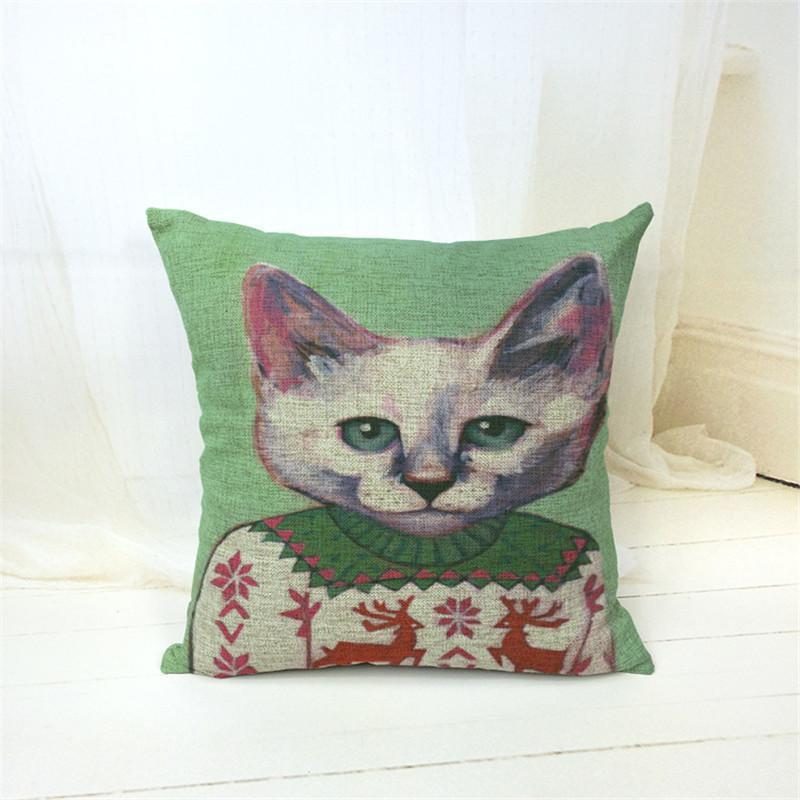 Housse De Coussin De Coussin De Chat Adapté