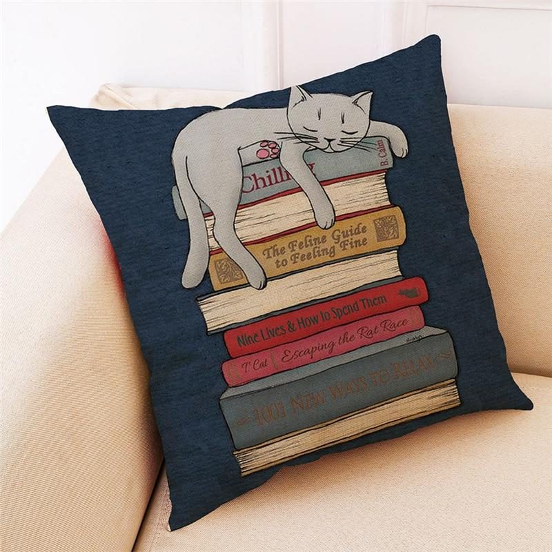 Housse De Coussin Chat Paresseux