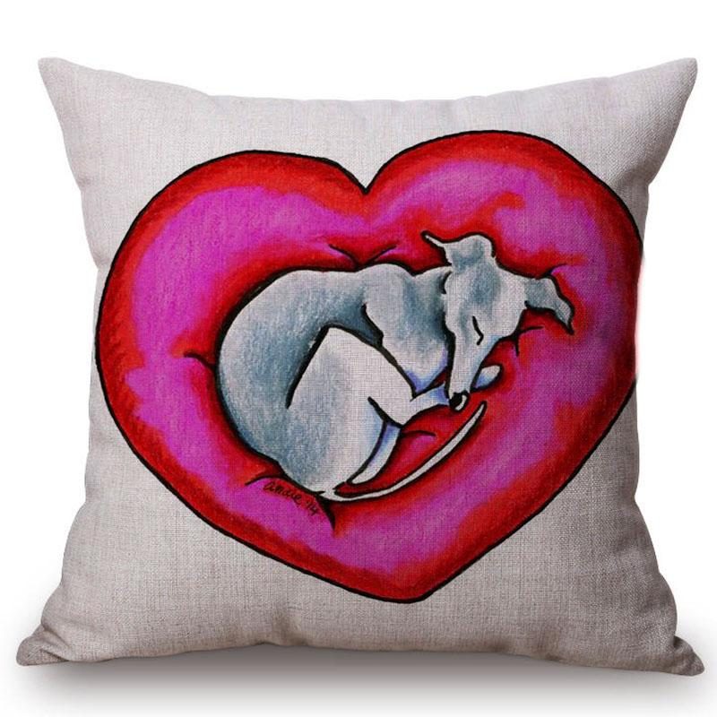 Housse De Coussin Chien Mignon