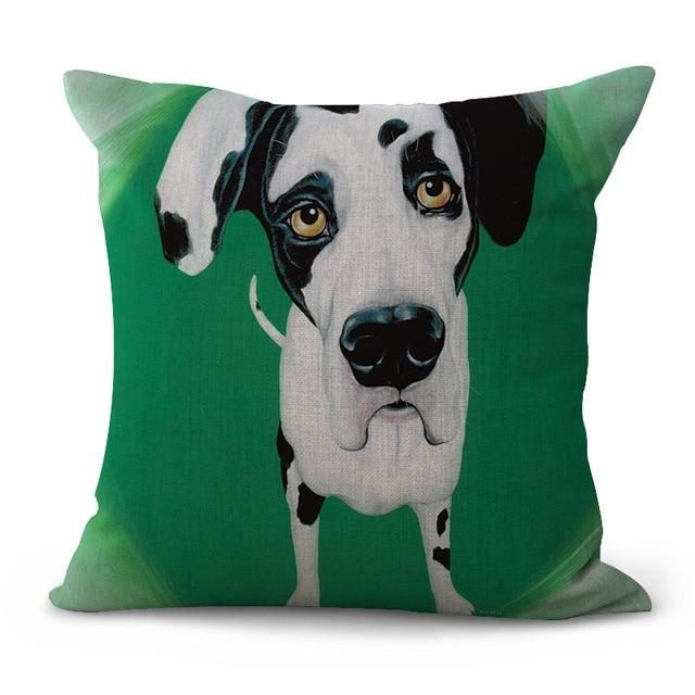 Housse De Coussin De Chien Mignon Coloré Créatif