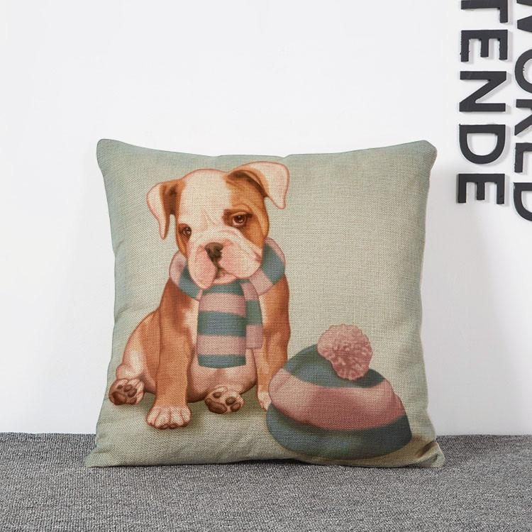 Housse De Coussin Design Chien Décoratif