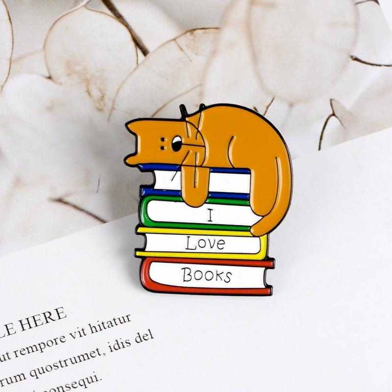 J'aime Les Livres Broche De Chat