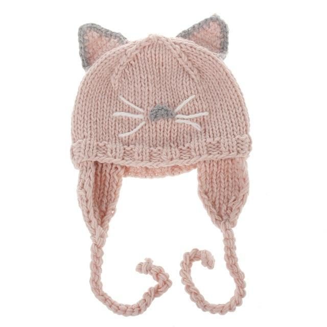 Joli Bonnet D'hiver À Oreilles De Chat