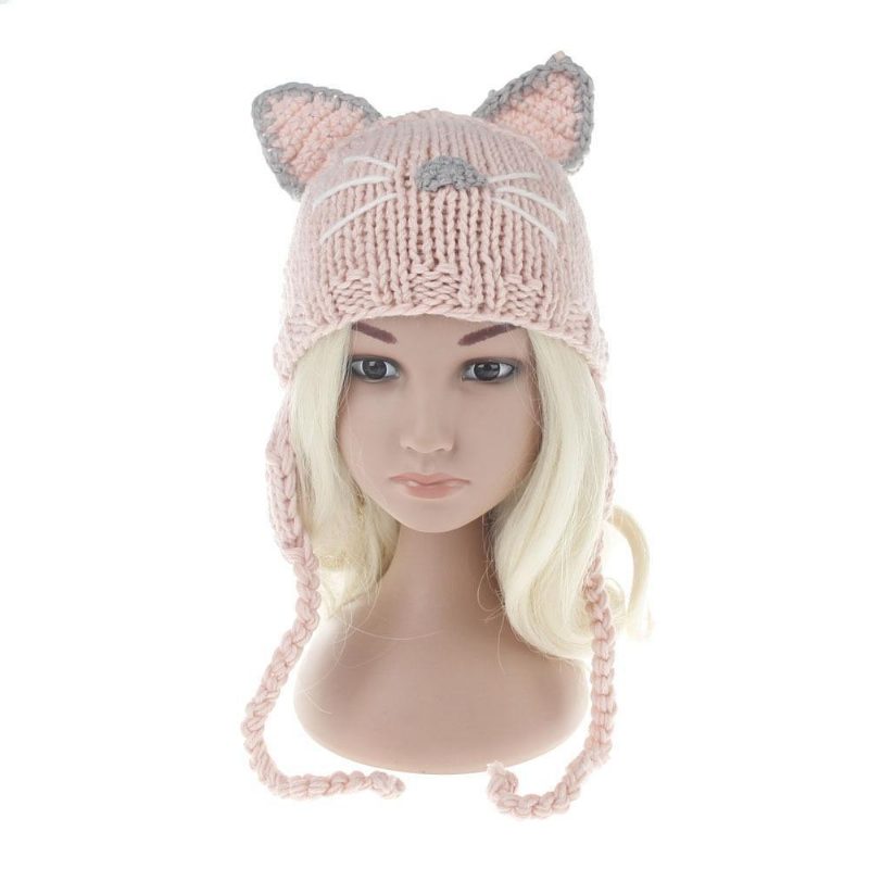 Joli Bonnet D'hiver À Oreilles De Chat