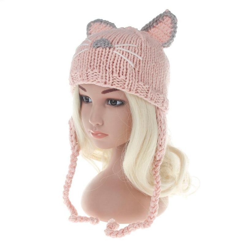 Joli Bonnet D'hiver À Oreilles De Chat