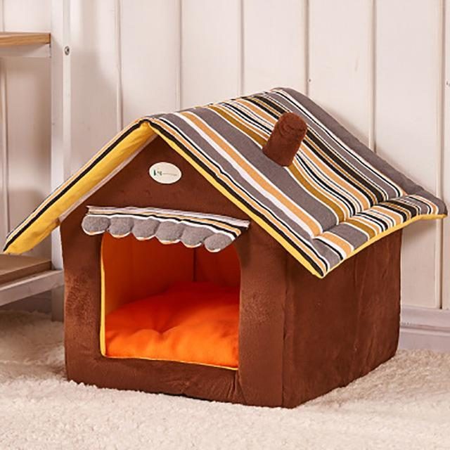 Joli Lit Pour Animaux De Compagnie En Forme De Maison Plus Chaud