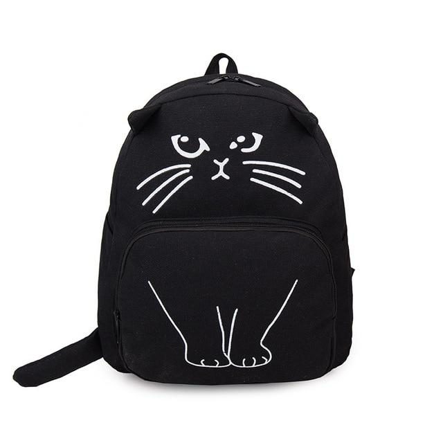 Joli Sac À Dos En Toile De Chat