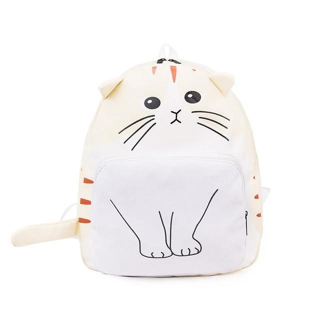 Joli Sac À Dos En Toile De Chat