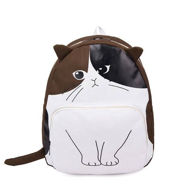 Joli Sac À Dos En Toile De Chat