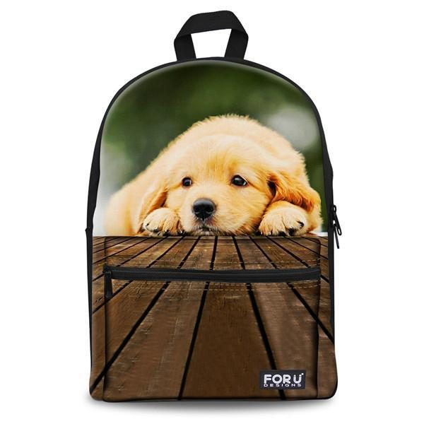 Joli Sac En Toile Imprimé Chien 3d