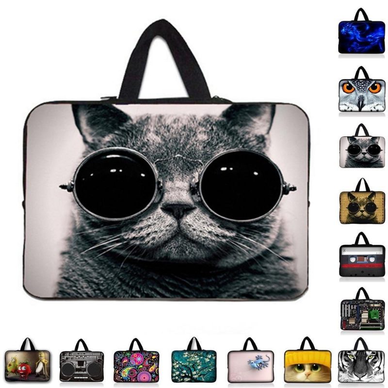 Joli Sac Pour Ordinateur Portable À Imprimé Chat