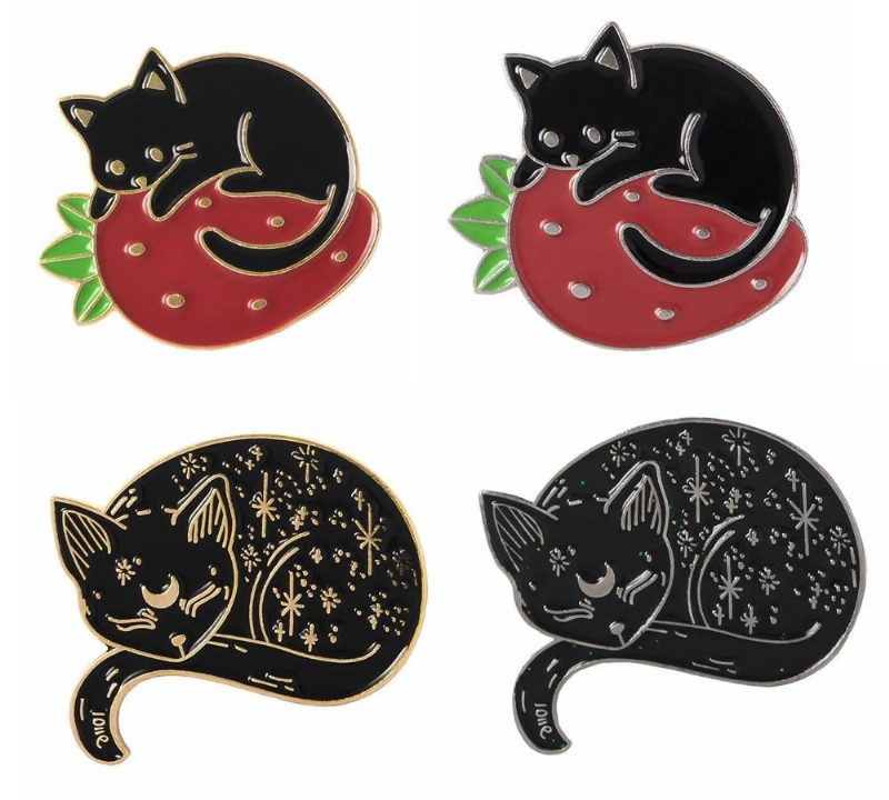 Jolie Broche De Chat Créatif Endormi