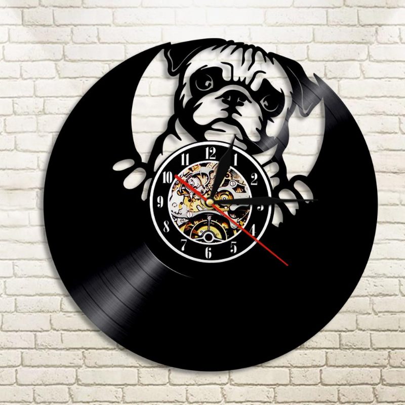 Jolie Horloge Murale En Vinyle