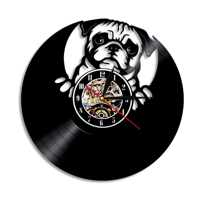 Jolie Horloge Murale En Vinyle