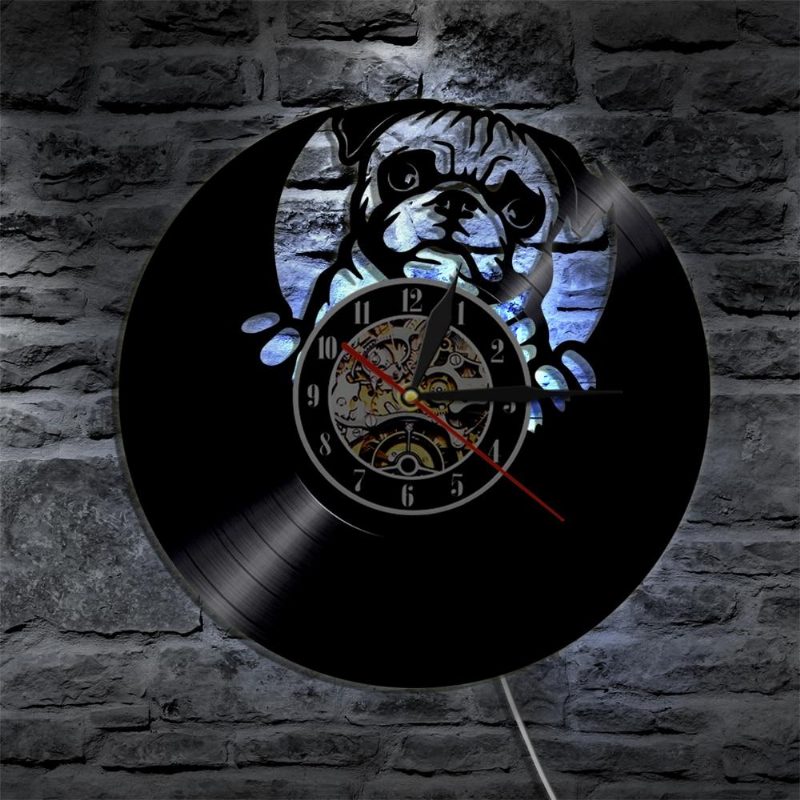 Jolie Horloge Murale En Vinyle