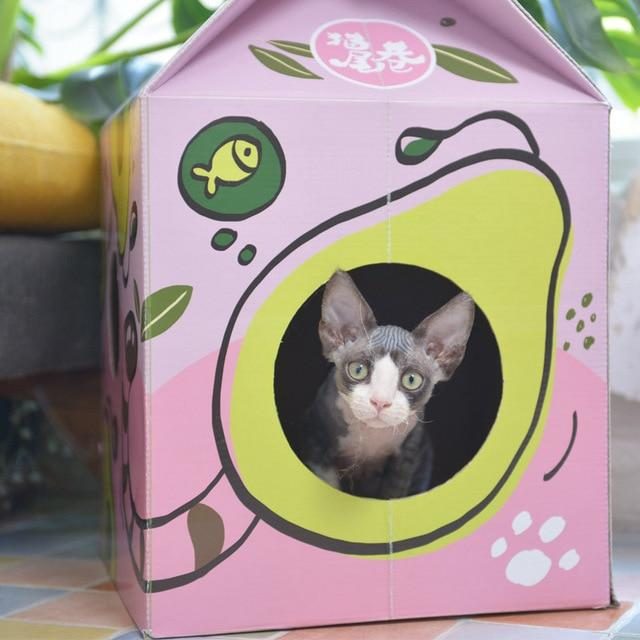 Jolie Maison Pour Animaux De Compagnie Boîte À Jus