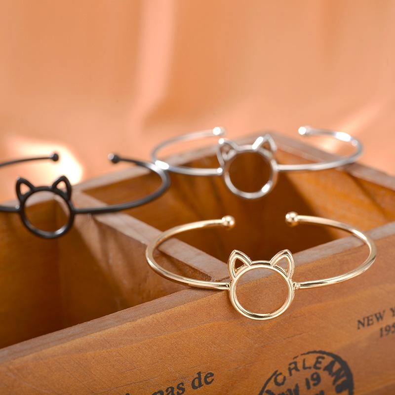 Jolis Bracelets De Manchette Ajustables Pour Chat