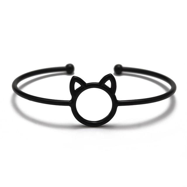 Jolis Bracelets De Manchette Ajustables Pour Chat