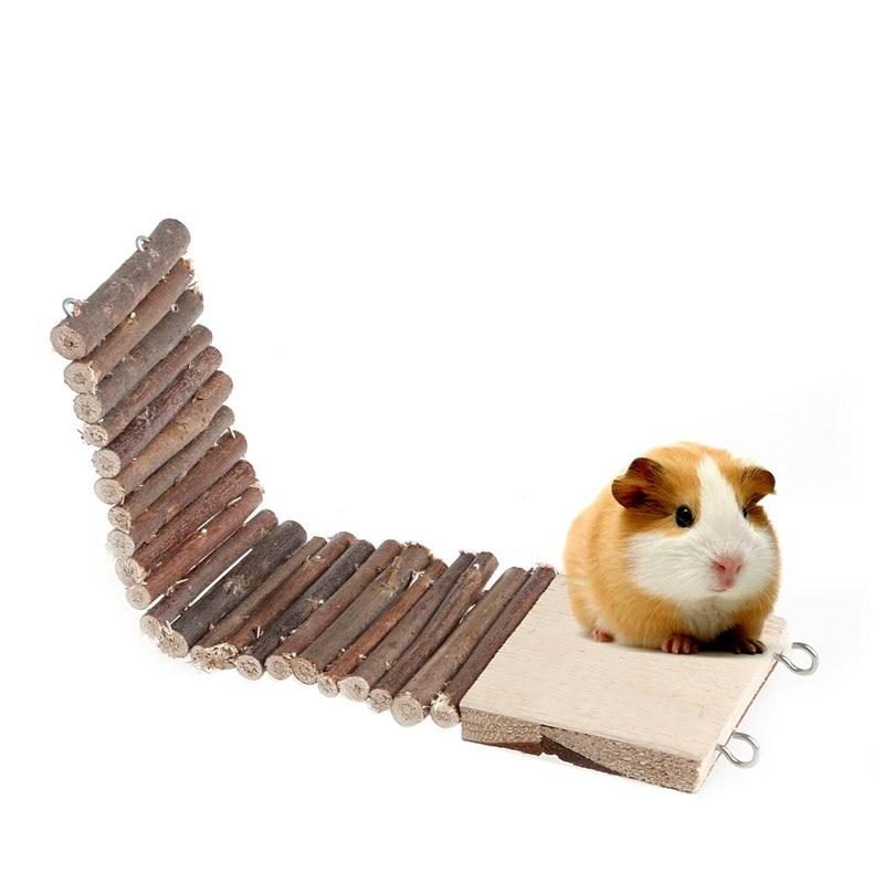 Jouet D'échelle En Bois Suspendu Hamster