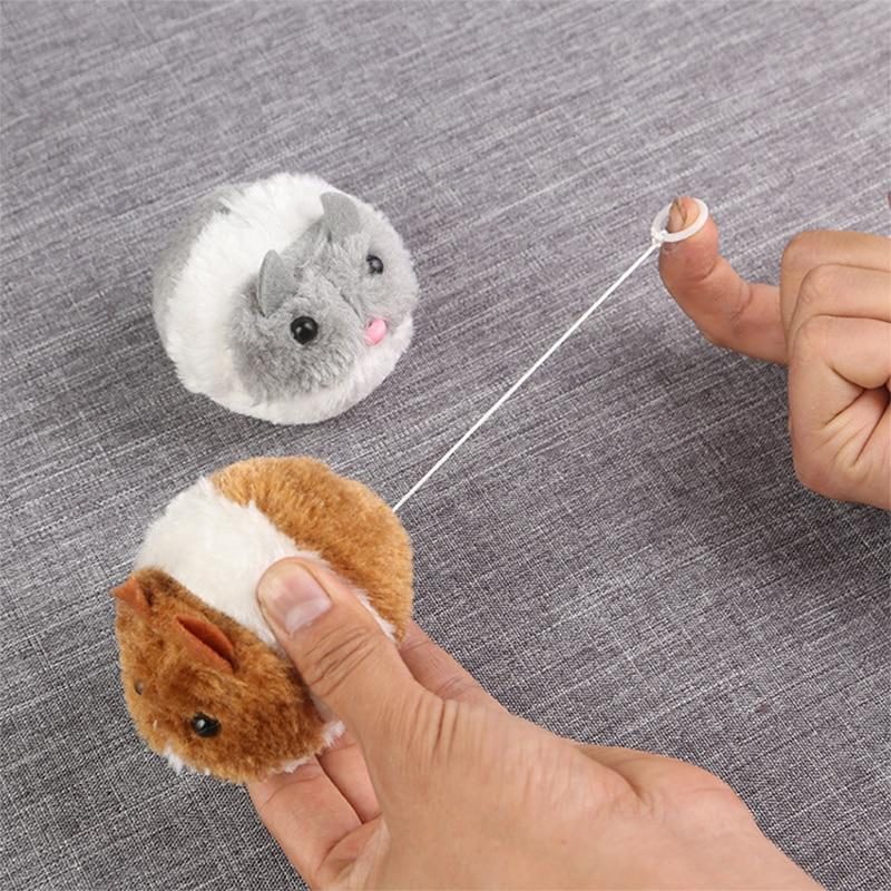 Jouet Interactif De Morsure De Chat Souris En Peluche