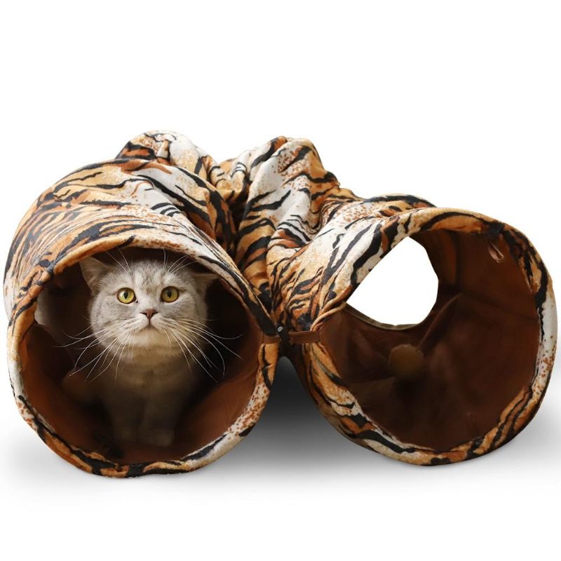 Jouet Long Tunnel Pliable Pour Animaux De Compagnie