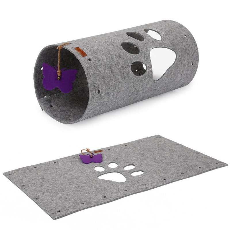 Jouet Tunnel Pliable Interactif Pour Chat