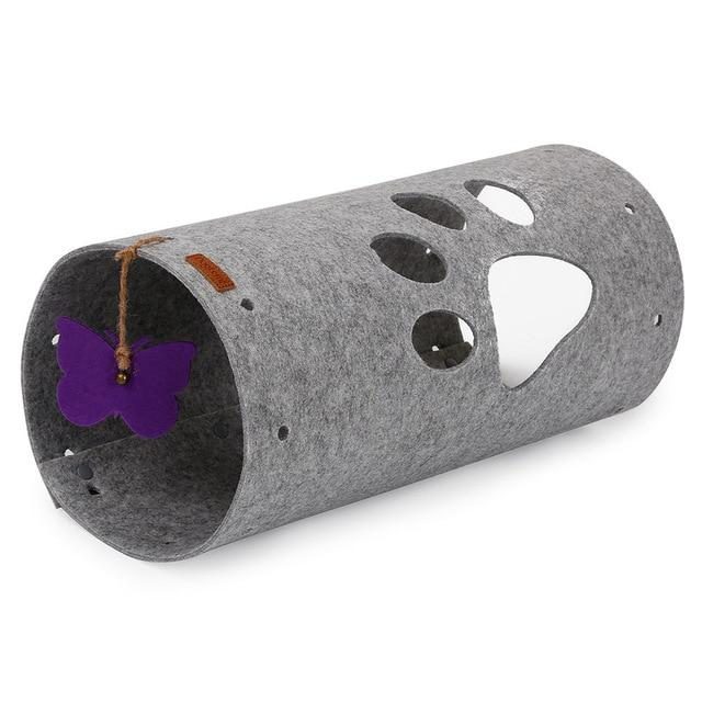 Jouet Tunnel Pliable Interactif Pour Chat