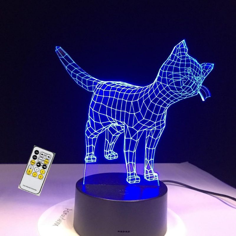 Lampe 3d Chaton Mignon