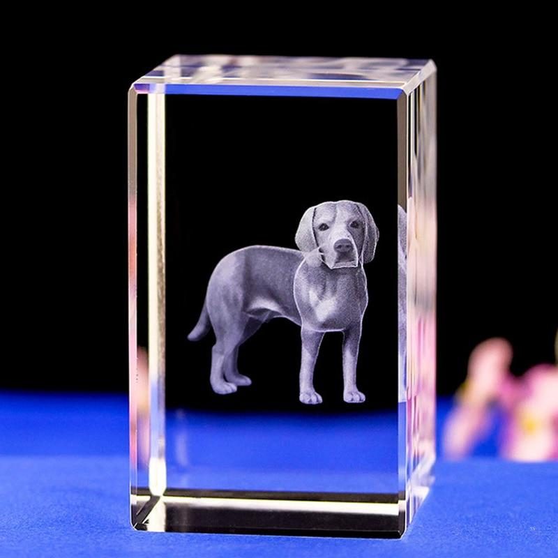 Lampe De Table 3d Avec Gravure De Chien Mignon