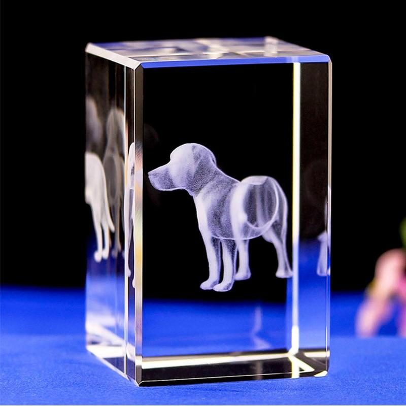 Lampe De Table 3d Avec Gravure De Chien Mignon