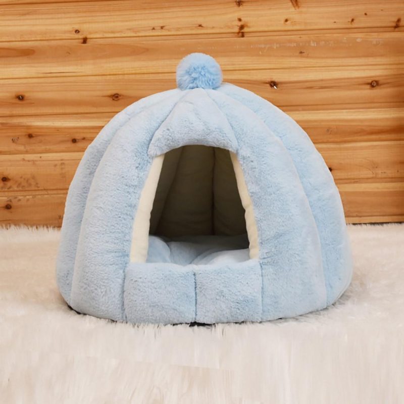 Lit De Caverne Pour Animaux De Compagnie En Peluche