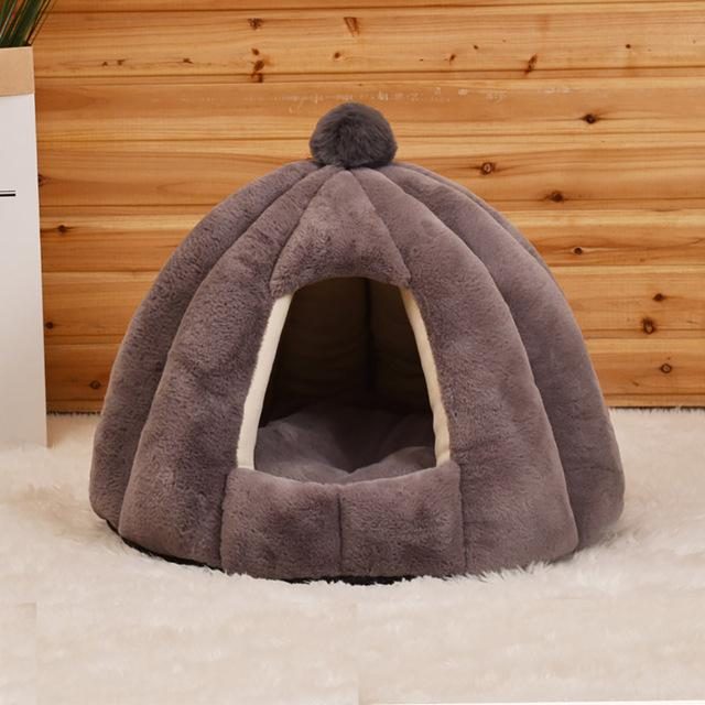 Lit De Caverne Pour Animaux De Compagnie En Peluche