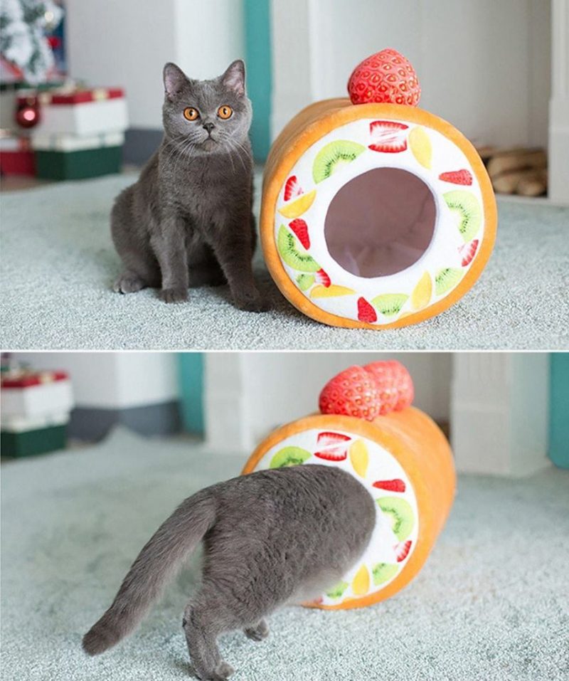 Lit Pour Animaux De Compagnie En Forme De Gâteau