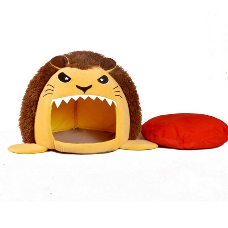 Maison Pour Animaux De Compagnie Pliable En Forme De Lion