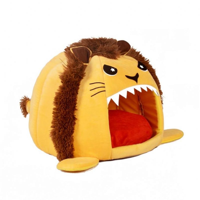 Maison Pour Animaux De Compagnie Pliable En Forme De Lion