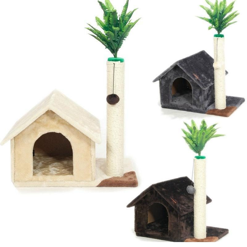 Maison Pour Chat Avec Poteau À Gratter