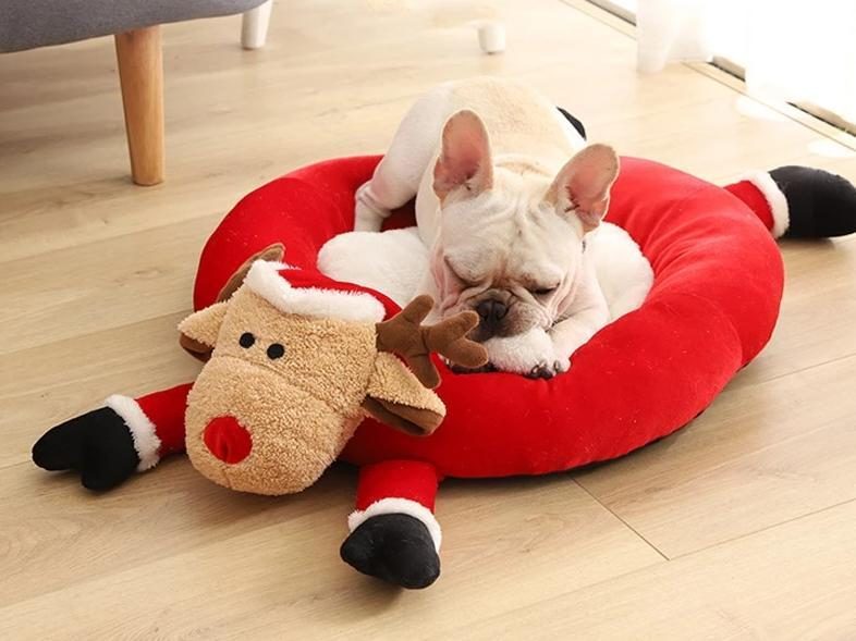 Matelas En Mousse Pour Animaux De Compagnie En Forme De Renne De Noël