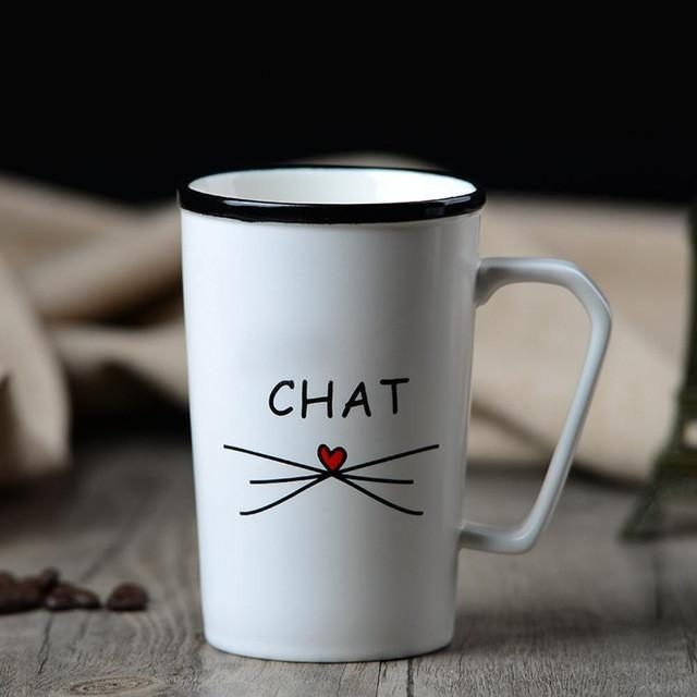 Mignonne Tasse De Chat En Céramique Créative Pour Les Amateurs De Café