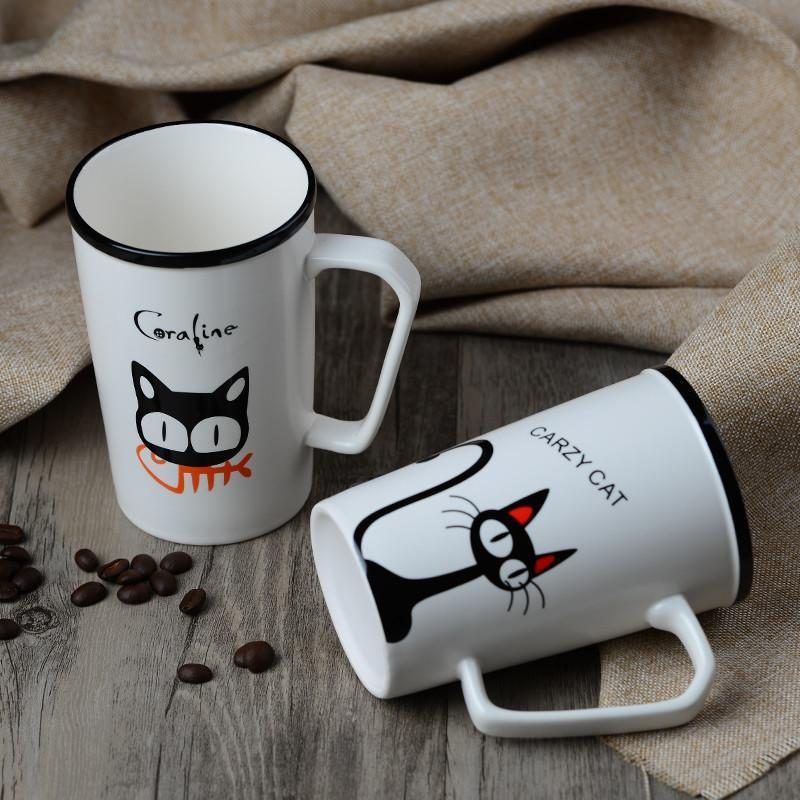 Mignonne Tasse De Chat En Céramique Créative Pour Les Amateurs De Café