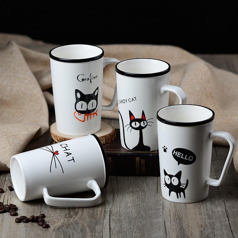 Mignonne Tasse De Chat En Céramique Créative Pour Les Amateurs De Café