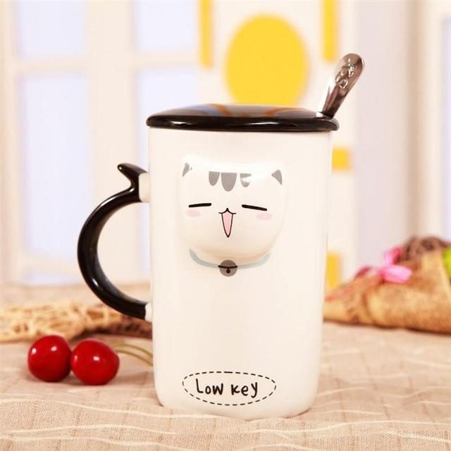 Mignonne Tasse D'humeurs De Chat 3d