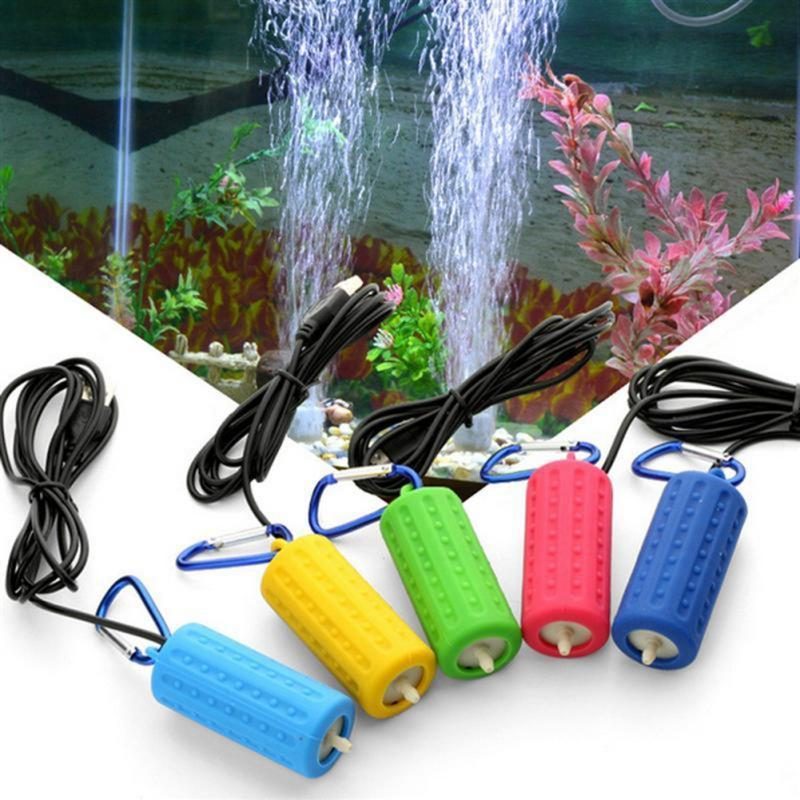 Mini Pompe À Air D'oxygène De Réservoir De Poissons D'aquarium D'usb Portable