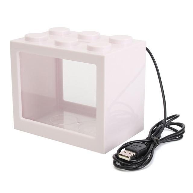 Mini Réservoir De Poissons De Bloc De Construction De Lumière Led