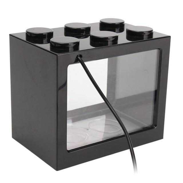 Mini Réservoir De Poissons De Bloc De Construction De Lumière Led