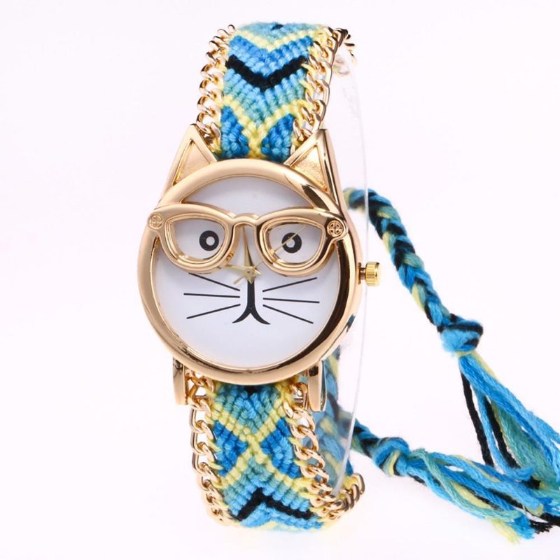 Montre-bracelet De Conception De Chat Mignon Ringard