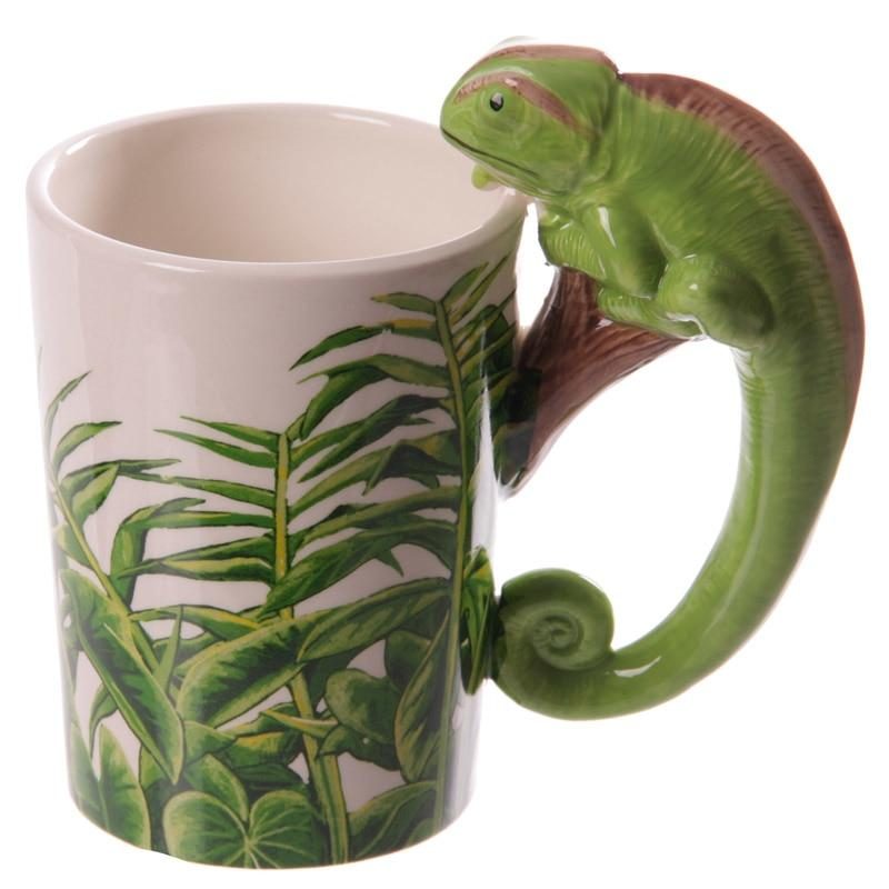 Mug 3d En Forme De Caméléon