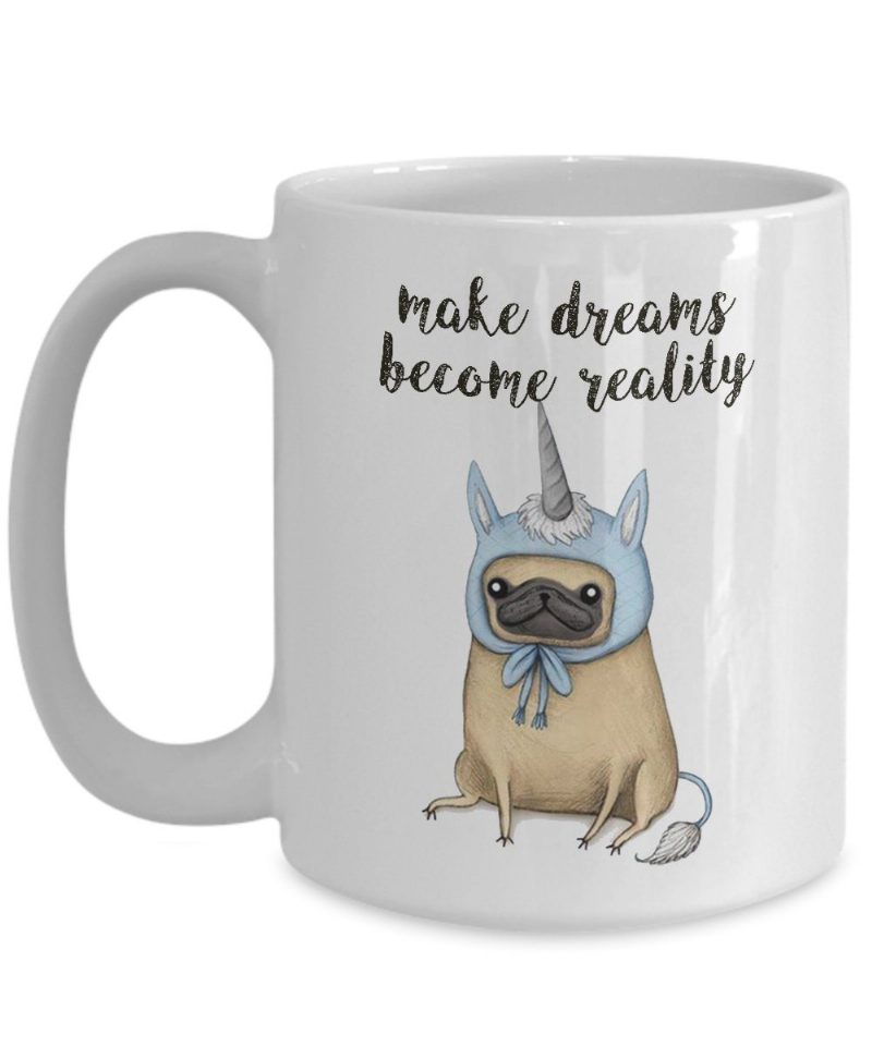 Mug Drôle De Costume De Licorne Habillé De Carlin