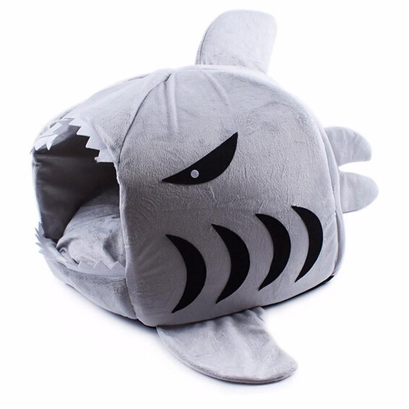 Niche Pour Chien Requin Avec Coussin De Lit Amovible