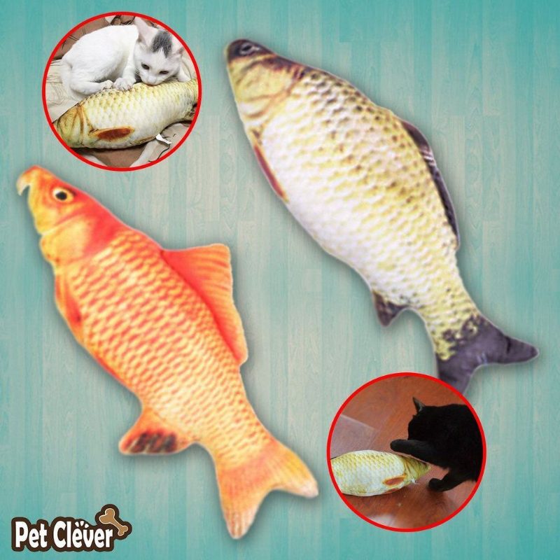 Oreiller De Poisson Artificiel Jouet À Gratter Pour Chat