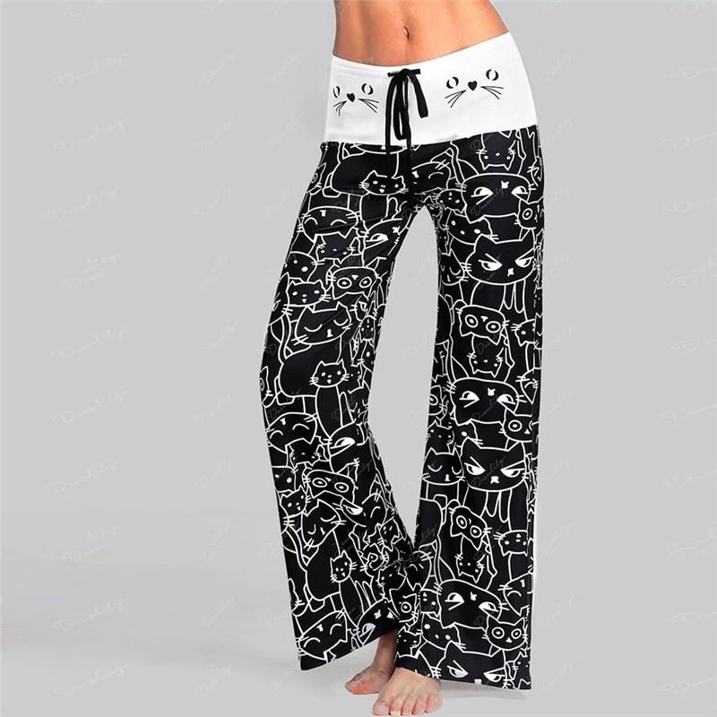 Pantalon De Jogging À Imprimé Chat